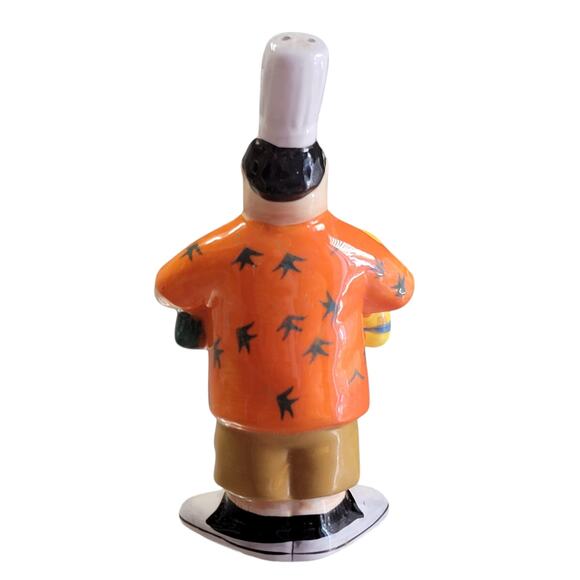 Tracy Flickinger Masters of the Grill Pepper Shaker Chips Chef BBQ Dad Ceramic - Picture 6 of 9